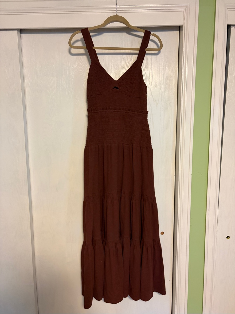Anthropologie Brown Knit Maxi Dress - Picture 6 of 6